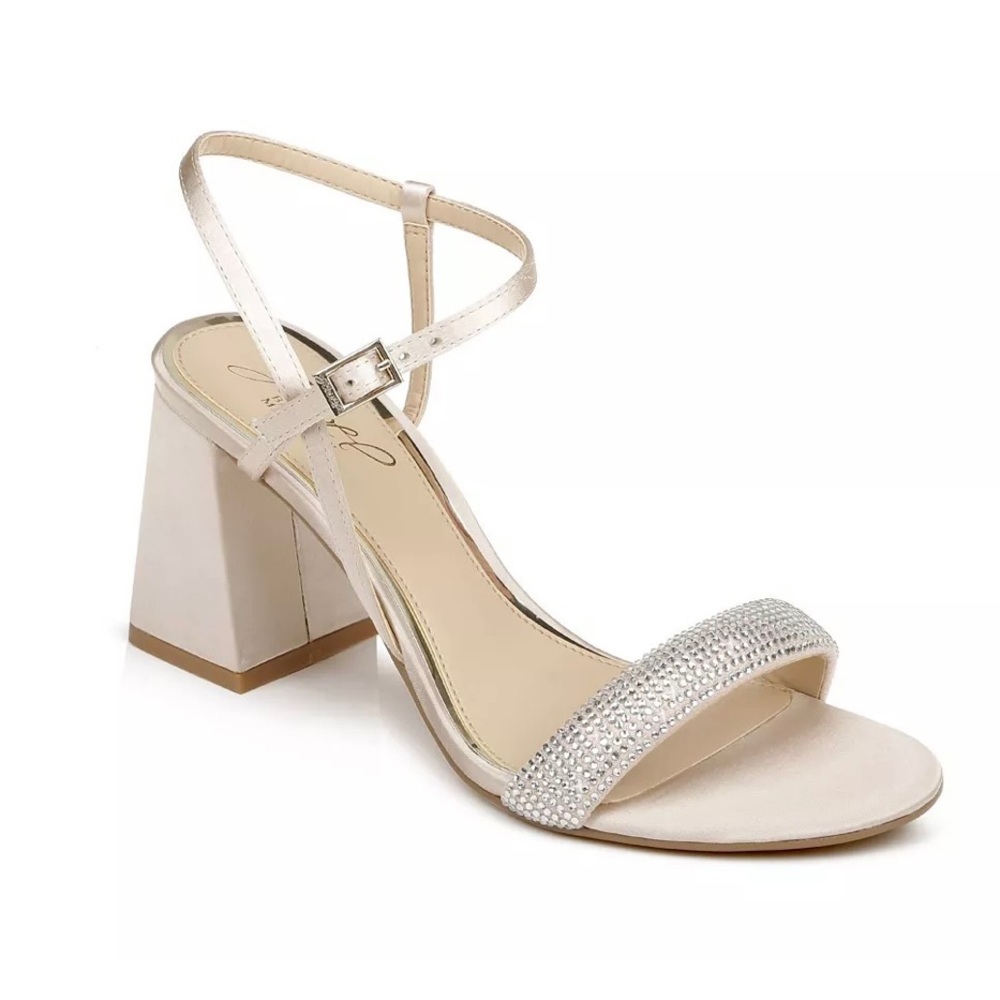 JEWEL BADGLEY MISCHKA
Women's Earlene Block Heel
Evening Sandal size 6.5 6 1/2